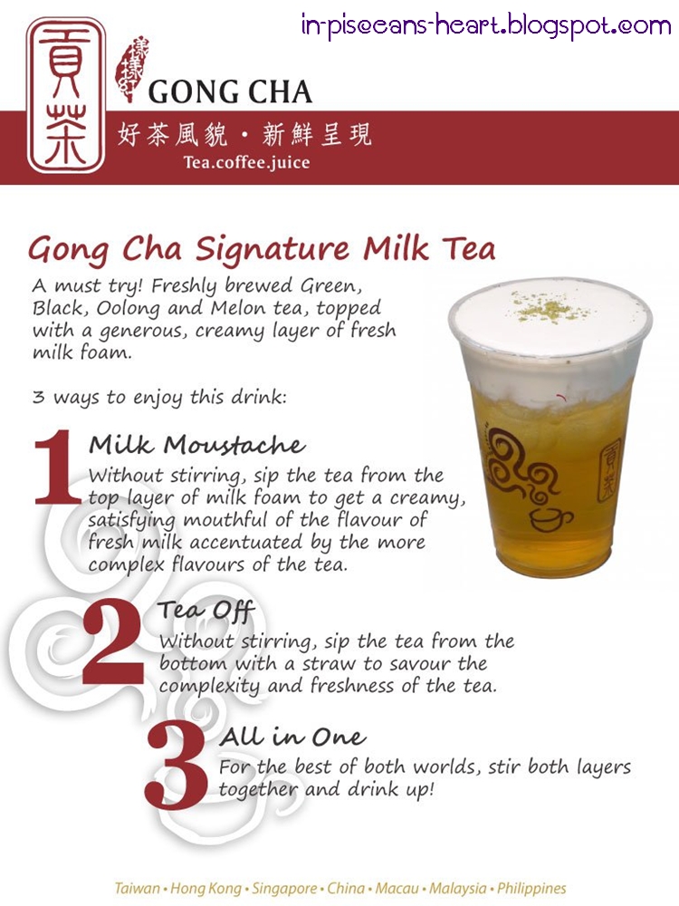 Food Review Gong Cha 貢茶 Bubble Tea The Gardens, Mid Valley City TallPiscesGirl