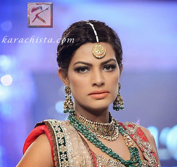 Pakistani Bridal Hair and Beauty Trends 2014 from fashion week - Nabila for Nickie Nina