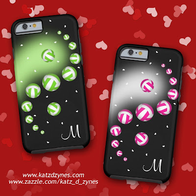 women's volleyball yin and yang volleyball cases