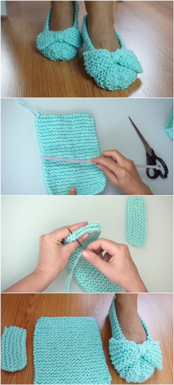 Easiest Slippers to Make – Crochet or Knit
