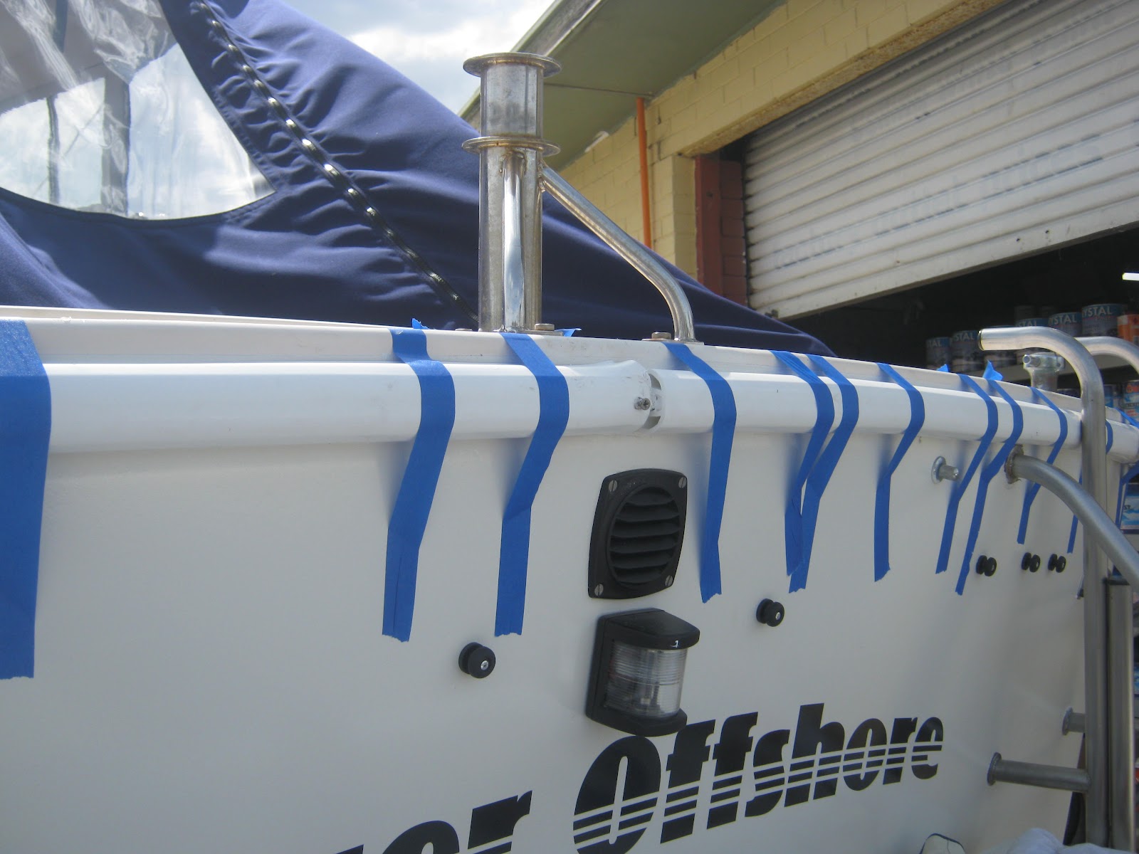 Pompei's Marine Wholesale paints gunwale rubber fitting