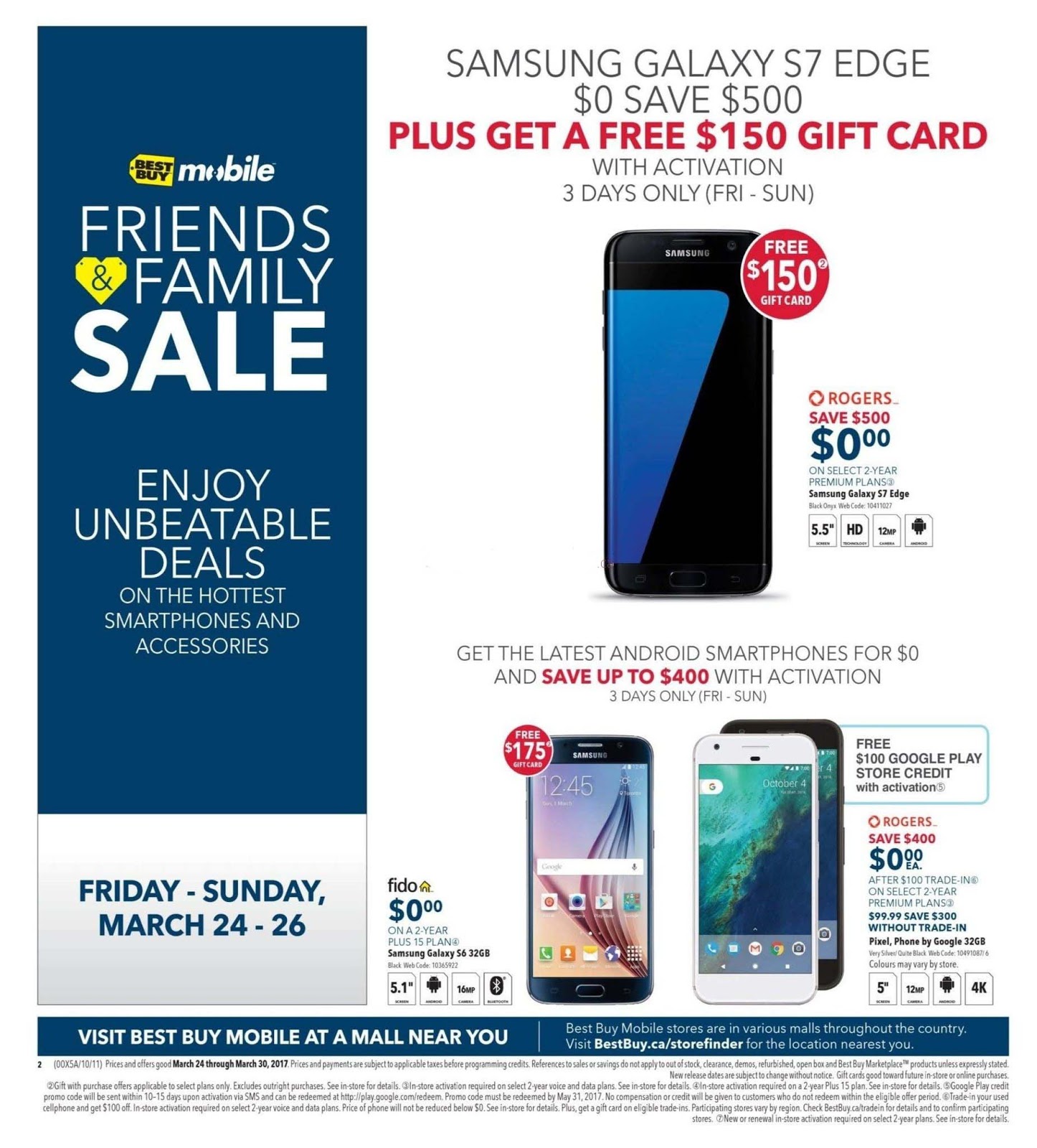 samsung galaxy s7 edge on sale best buy march 24 to 30 weekly samsung flyer ii