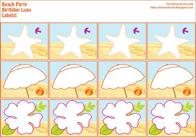 Luau Food Labels Free Luau Food Labels Free