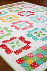 Sweet Wishes quilt pattern from the Fresh Fat Quarter Quilts Book by Andy Knowlton of A Bright Corner - made using Lori Holt fabrics from Riley Blake Designs