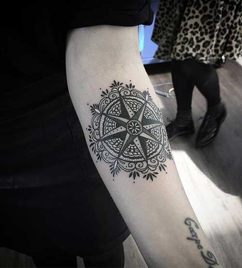 compass tattoo forearm compass tattoo forearm