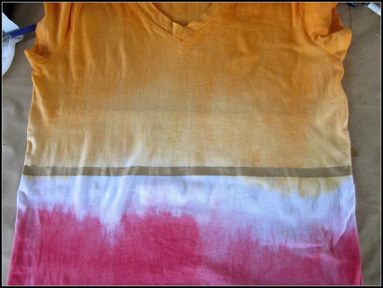WobiSobi: Color Blocked, Tie Dye T-Shirt.