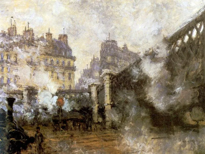 Claude Monet 1840-1926 | La Gare St Lazare, Parigi 1877