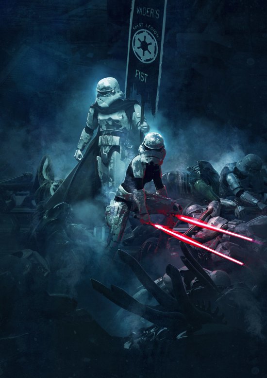 Star Wars vs. Aliens nas incríveis ilustrações de Guillem H. Pongiluppi Guillem H. Pongiluppi artstation ilustrações filmes fantasia ficção sombrio terror crossover star wars aliens