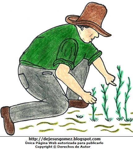PÁGINA EDUCATIVA MADRE CREATIVA: DIBUJOS DE CAMPESINOS TRABAJANDO A COLORES