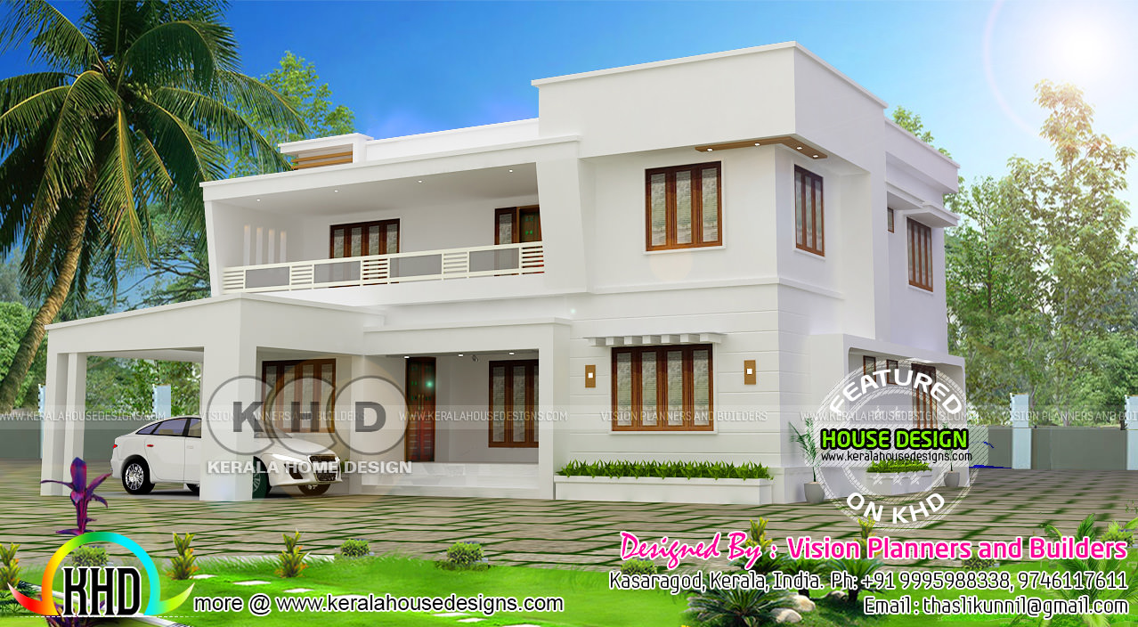 5 bedroom 2730 sq ft flat roof home