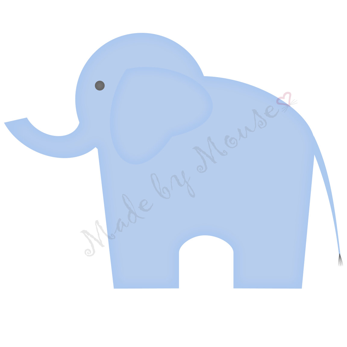 clip art blue elephant - photo #41