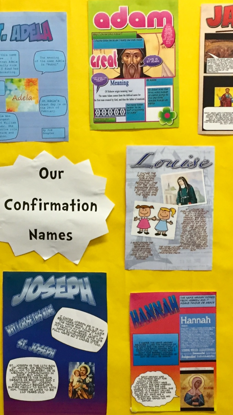 Ms Wards Classroom Confirmation Name Art Digital Artwork on the iPad