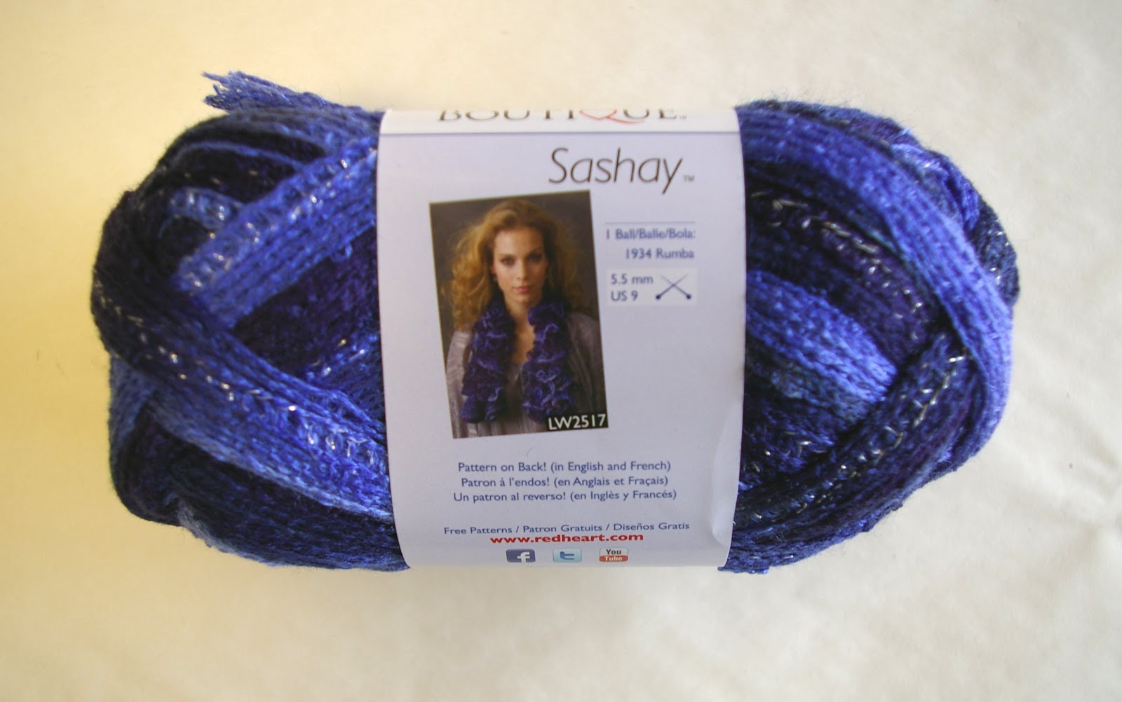 Knit In Your Sleep Sashay yarn colors from red heart