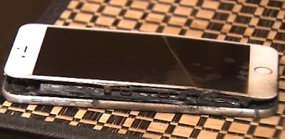iPhone 6s on fire, Injuring the hands of a user