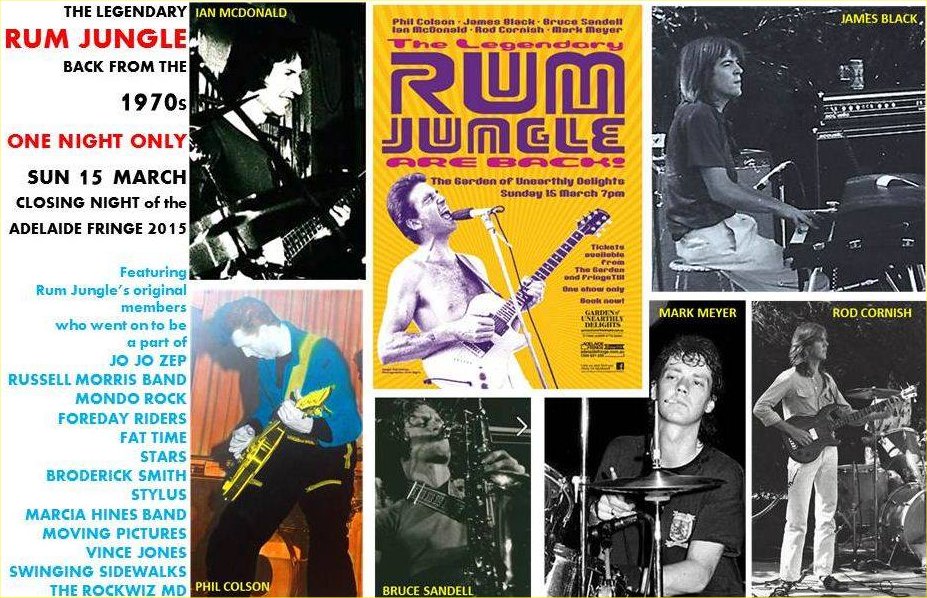 Rock On Vinyl Rum Jungle Live At Peppers Studio, Adelaide (1978)