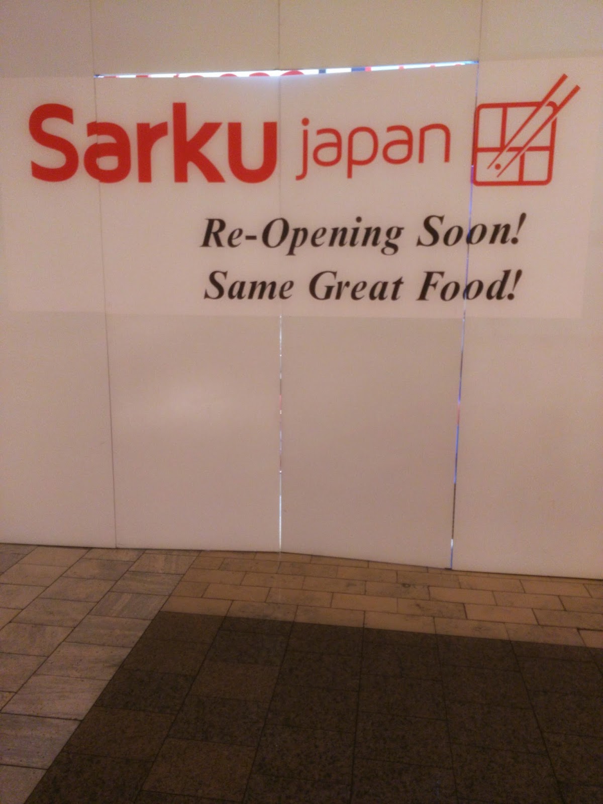 East MoCo Sarku Japan temporarily closed at Wheaton Plaza