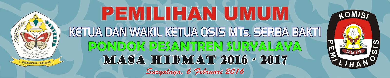 Download Spanduk Pemilihan Ketua OSIS Terbaru Format CDR