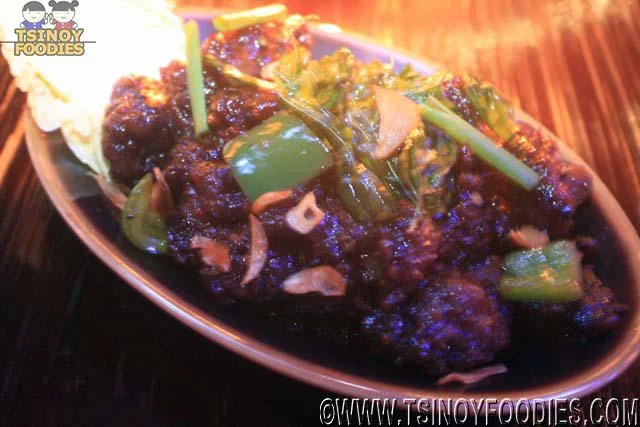 black pepper beef with thai basil