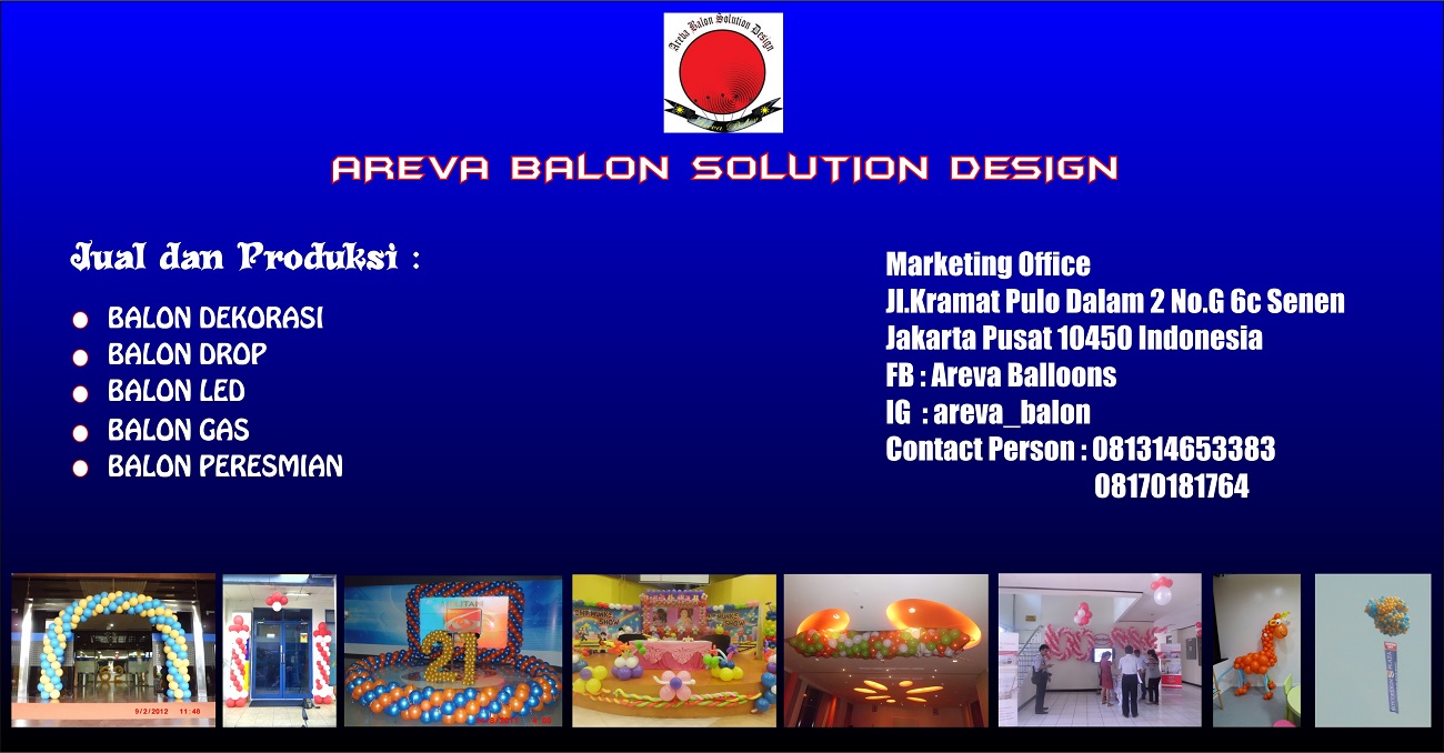 BALON DEKORASI | BALON DROP | BALON PELEPASAN | BALON PERESMIAN