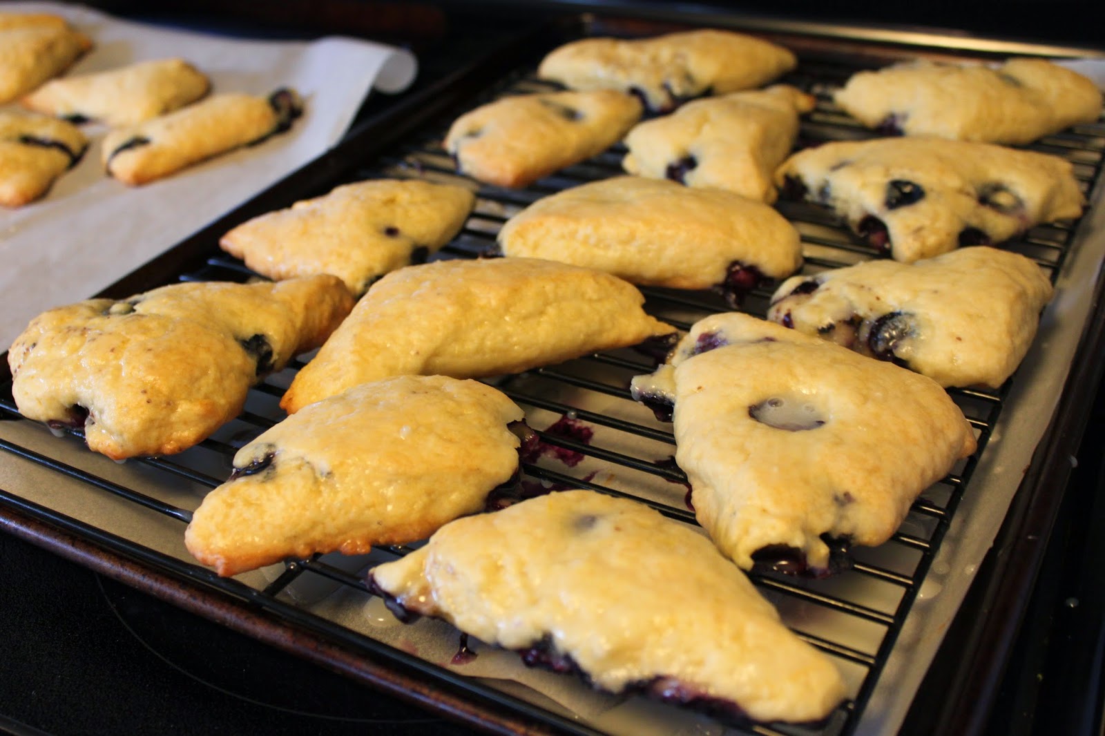 Lemon Blueberry Essential Oil Scones