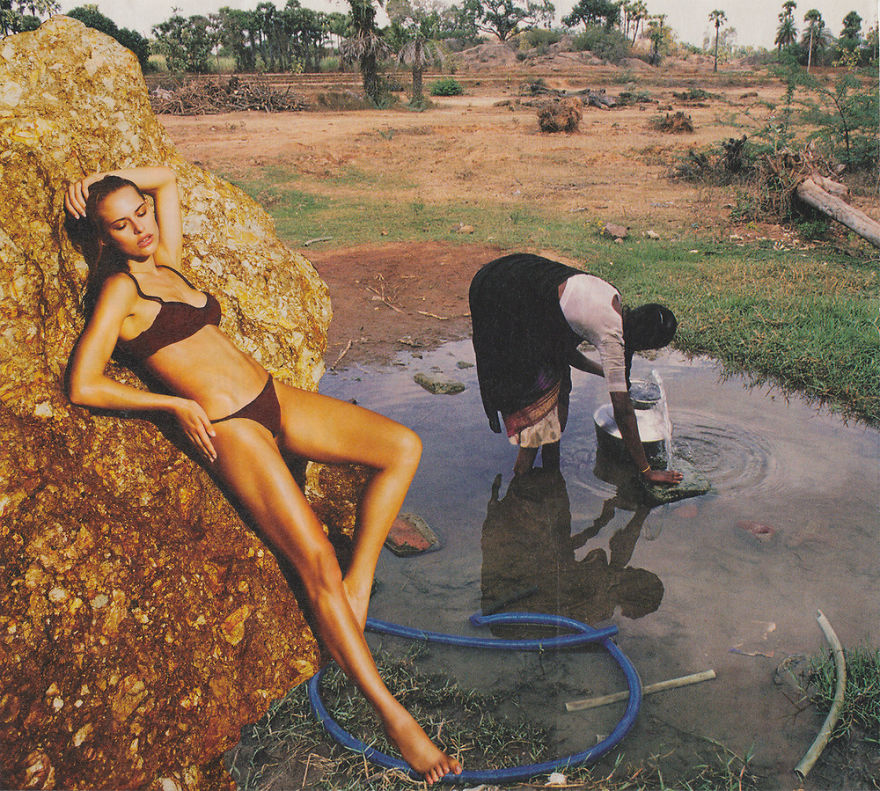 35 Cynical Collages That Tell Uncomfortable Truths About The World - Thirst III