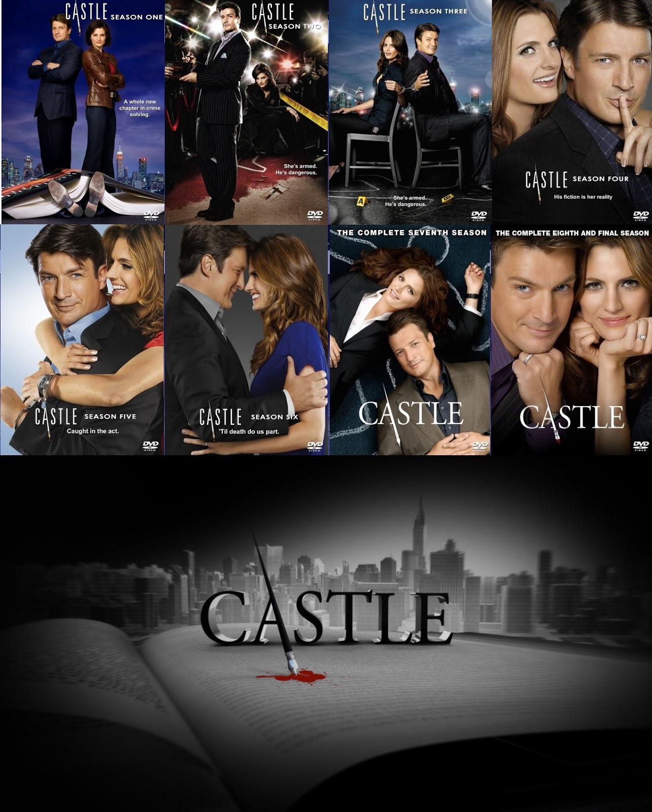 Castle - Temporada 8 - Dual + Sub - WEB-DL - 720p -2015-2016