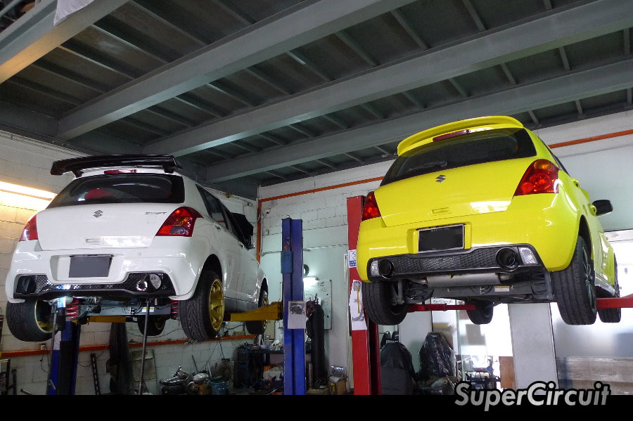 SUPERCIRCUIT Exhaust Pro Shop Twin Exhaust for Suzuki Swift 1.5 Hikari