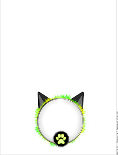 Cat Noir: Invitaciones para Imprimir Gratis. Sobre para invitación.