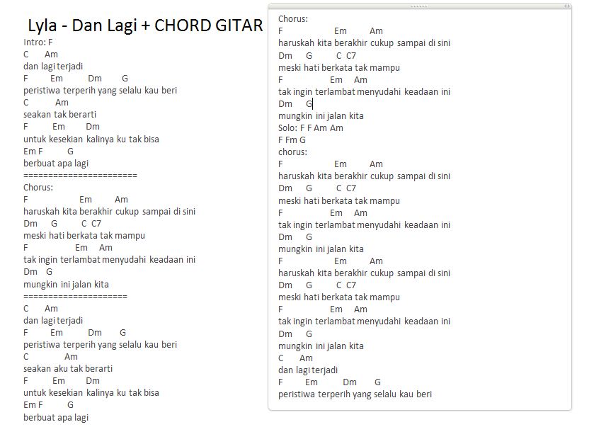 41 Download Kumpulan Chord Lagu Indonesia Termudah dan Paling Mudah