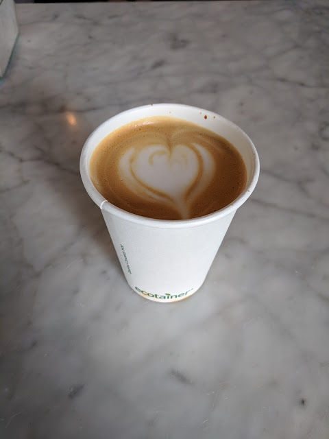 Tiny cappuccino from Adda's in Pittsburgh's Shadyside neighborhood