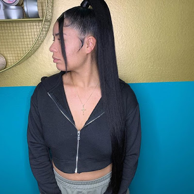 29+ Ways to Create Black Sleek Ponytail Hairstyles Ideas To Copy In 2020 Add a pop of color to your hair with a coiffure like this one 29+ Ways to Create Black Sleek Ponytail Hairstyles Ideas To Copy In 2020