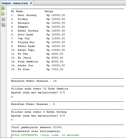 Tugas 5 Bagian 1 - Membuat Program Kasir Sederhana Menggunakan Java ...