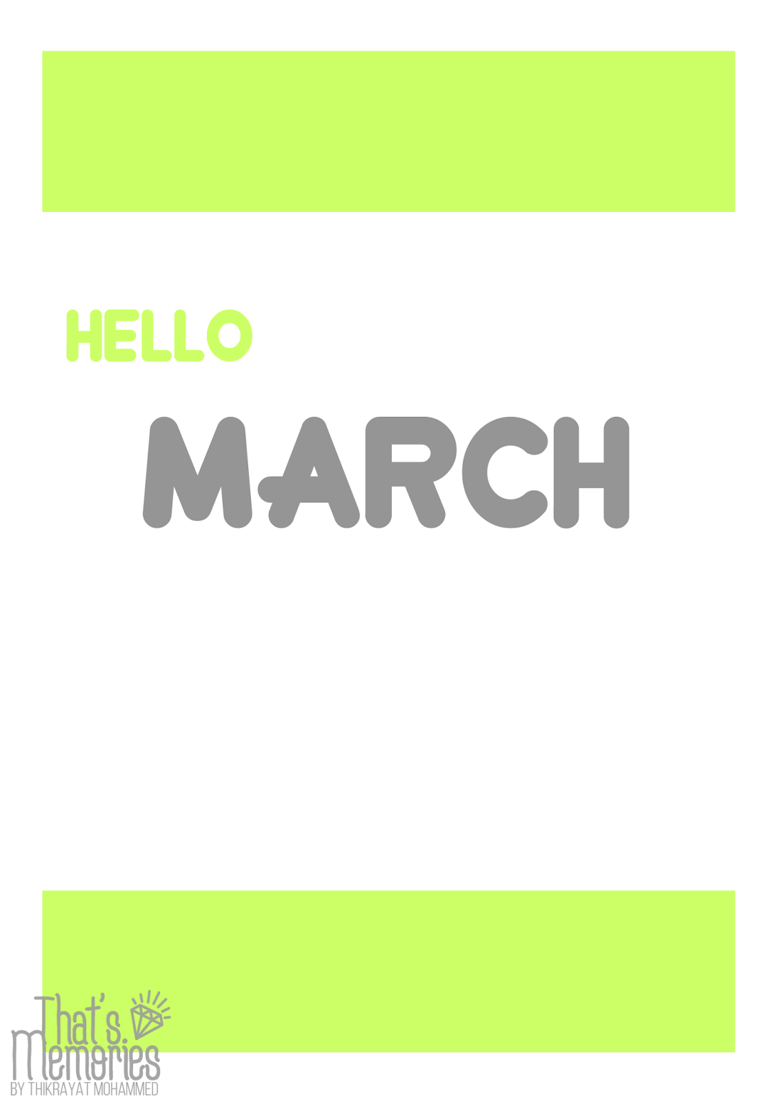 Printable march planner 2017 that s memories