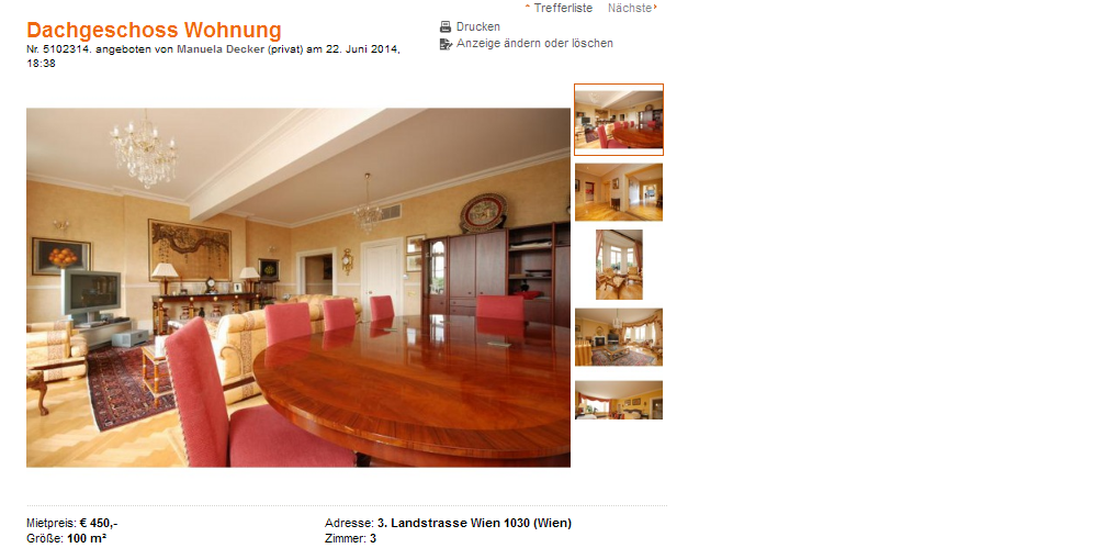 Single wohnung wien privat