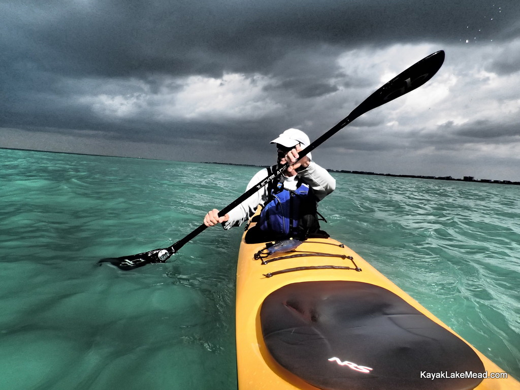 Druce Finlay on the Gulf outside of Anna Maria, Everglades Challenge 2013 