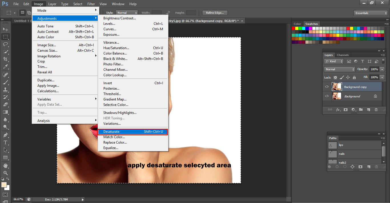 How to Desaturate on an Image with Photo Editing