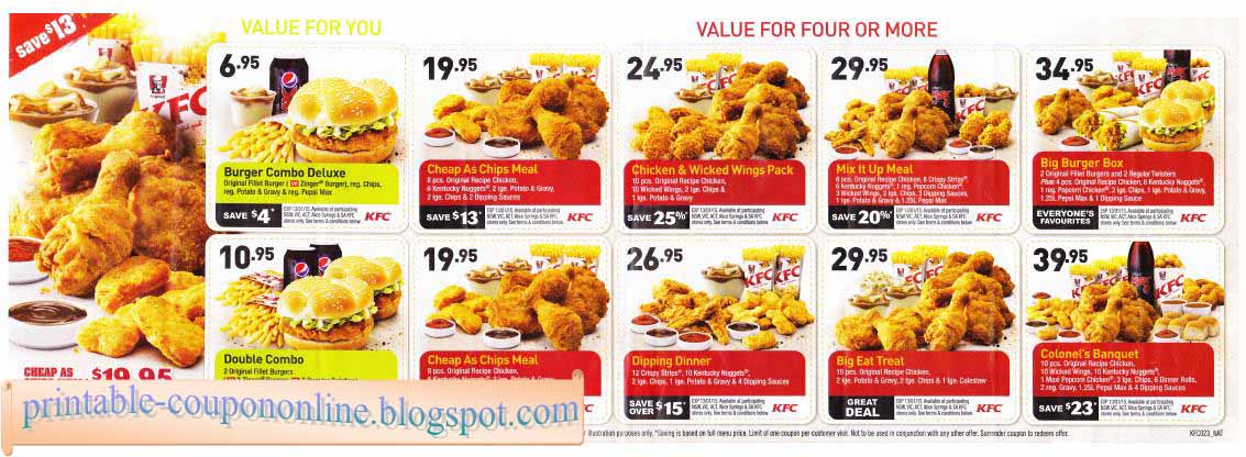 Kfc coupons 2019 australia