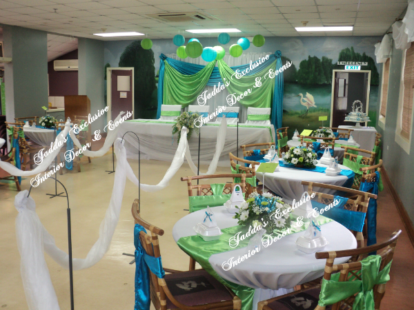 Jadda S Exclusive Interior Decor And Events Weddings Turquoise Blue Lime Green Color Scheme