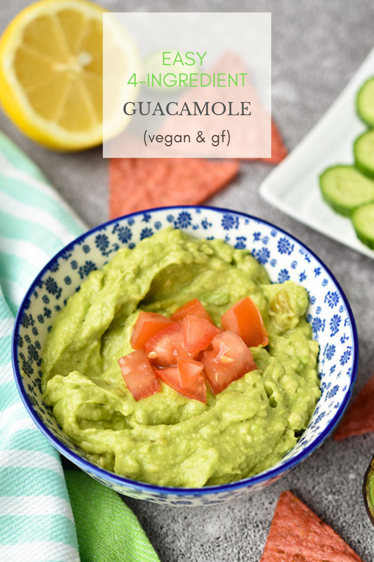 Woman in Real Life Easy 4Ingredient Guacamole Recipe (Vegan, GlutenFree)