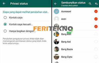 Cara Hide Story WhatsApp 3