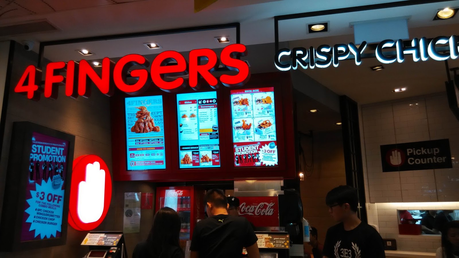Our Journey Singapore Tampines MRT Tampines 1 Mall 4 Fingers Crispy