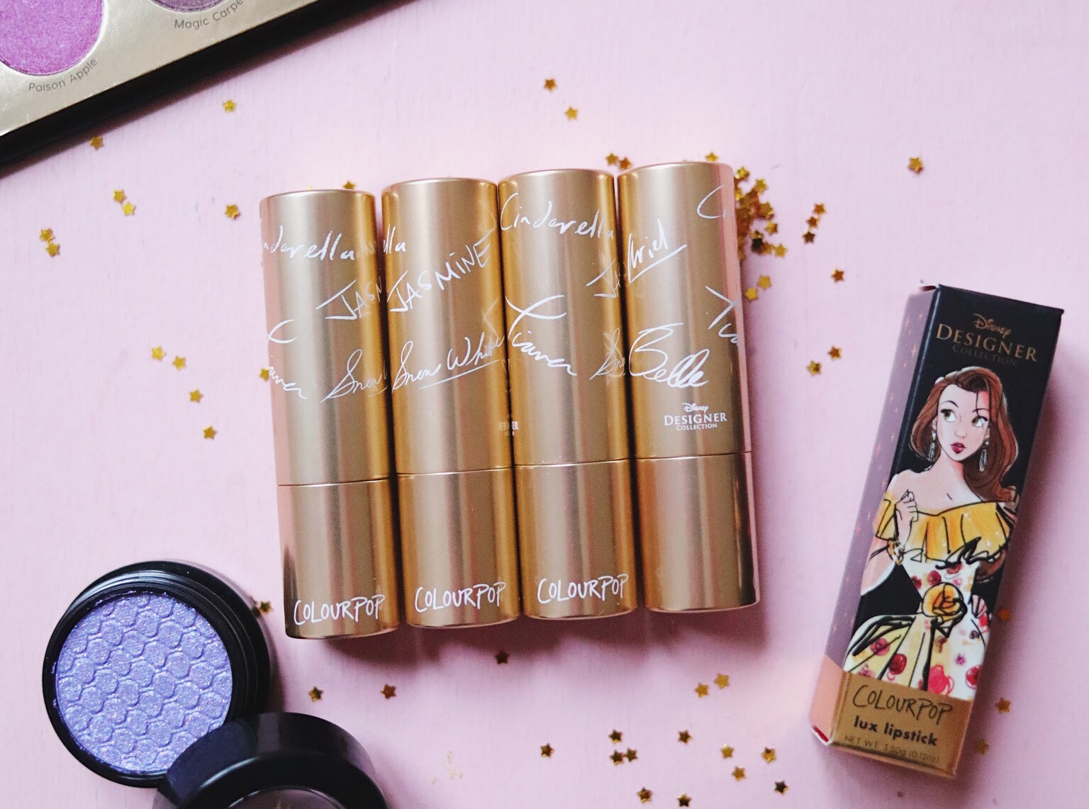 COLOURPOP , DISNEY , DISNEY DESIGNER,A Whole New World,Its A Princess Thing,