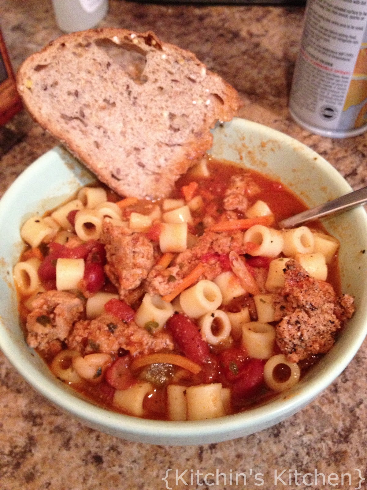 Kitchin's Kitchen: Slow Cooker Italian Noodle Soup