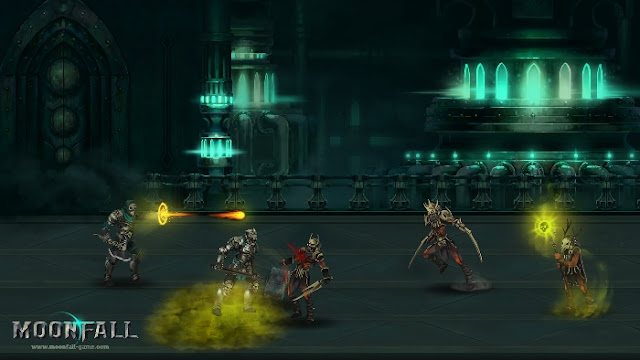 O trabalho artístico de Moonfall é completamente artesanal O trabalho artístico de Moonfall é completamente artesanal