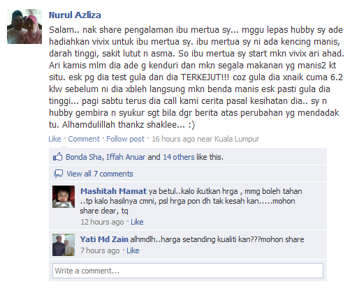 testimoni kencing manis