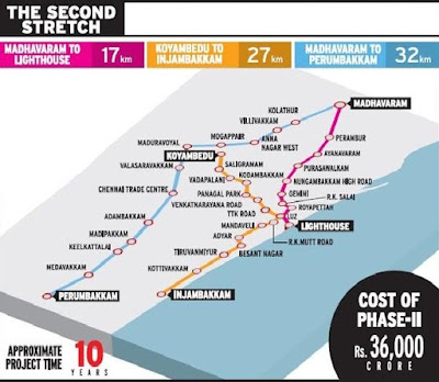 chennai metro rail route details chennai metro rail route details