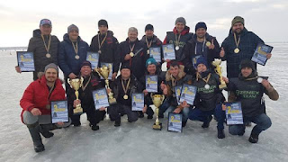 Команди призери ЧУ з ловлі риби мормишкою з льоду 2019