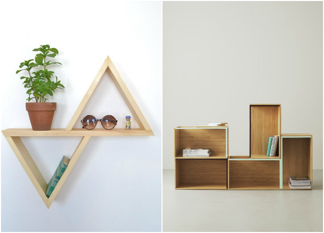 Estanterías diferentes + selección de compras