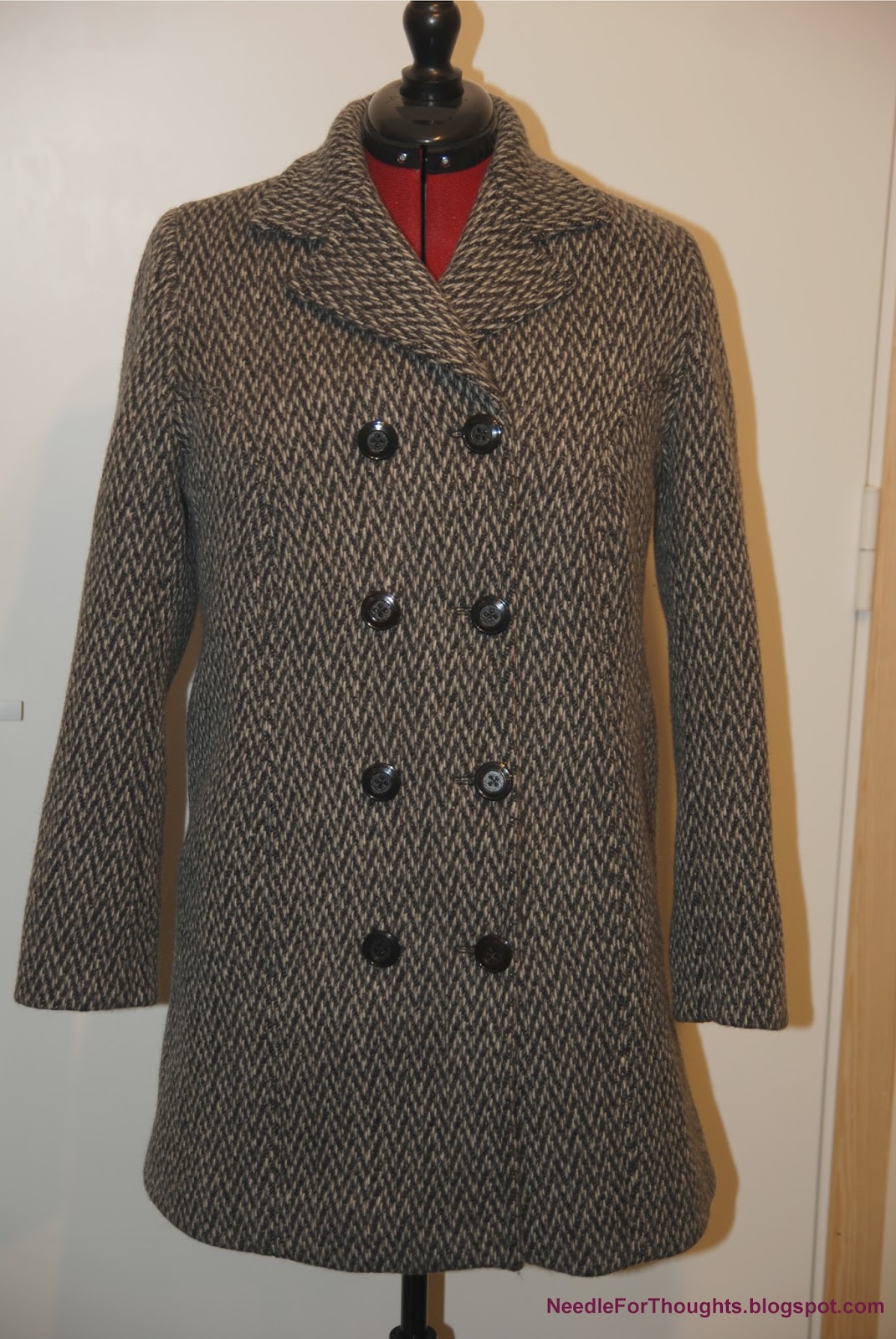A needle for your thoughts: Self Drafted Grayscale Coat