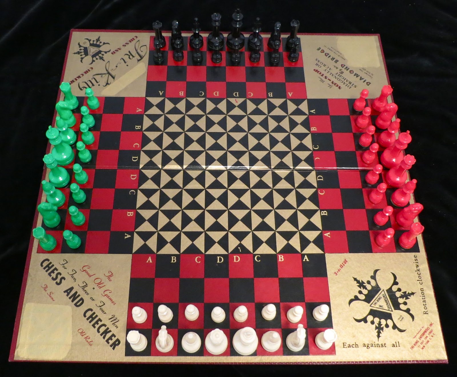 Chinese American Eyes Yun Gee’s TriKing 4D Chess and Checkers